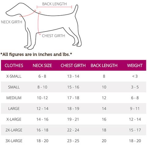 Foufou Dog Size Chart